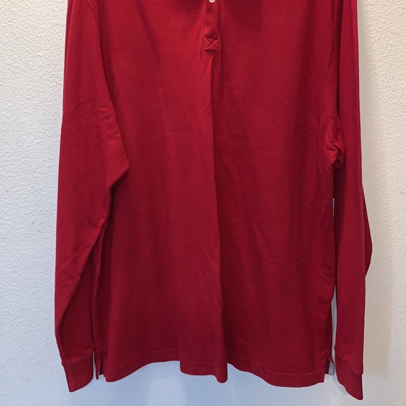 RTY Trademark red long sleeve polo shirt - Picture 3 of 7
